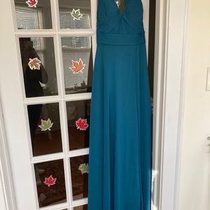 Azazie Bridesmaid Dress Formal Gown in Peacock